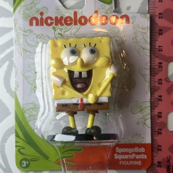 🌟 NWT Nickelodeon SpongeBob and Patrick Set Figurines - Yellow and Pink #buynow - Picture 4 of 6